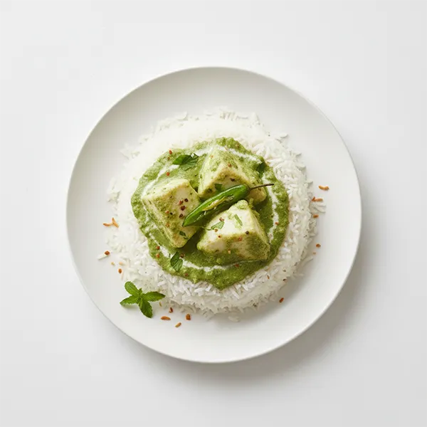 Mint Fish Curry With Coconut Rice